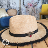 Chapeau bord noir