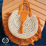 Sac estival à franges orange