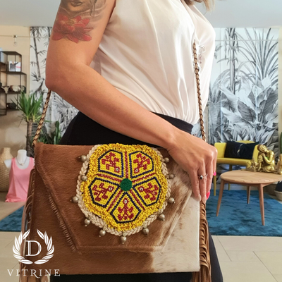 Sac en cuir bohème