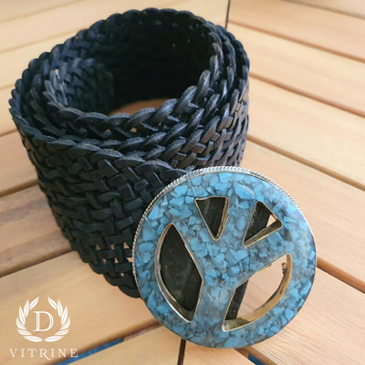 Ceinture peace love noir