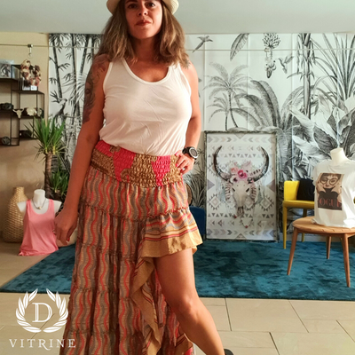 Jupe longue asymétrique