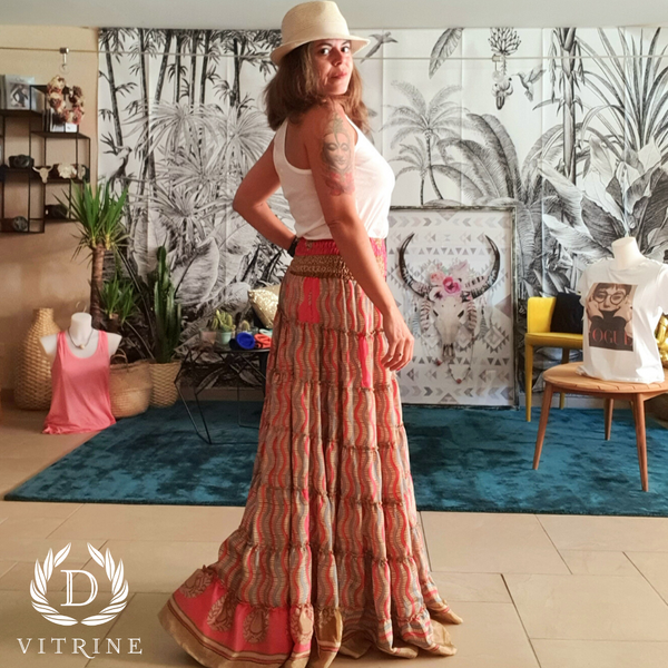 Jupe longue asymétrique