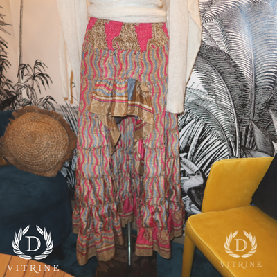 Jupe longue asymétrique