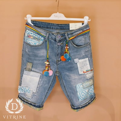 Short pompon coloré