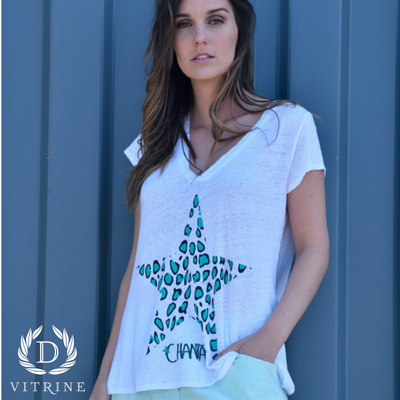 T-shirt lin étoile