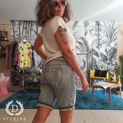 Short pompon coloré