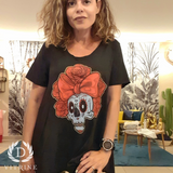 Tunique tête de mort et lacet