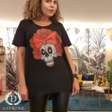 Tunique tête de mort et lacet