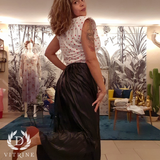 Top épaulettes petits pois