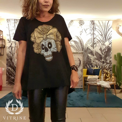 Tunique tête de mort et lacet