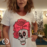 Tunique tête de mort et lacet