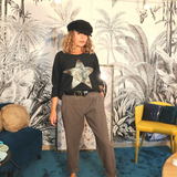 Pantalon slouchy taupe