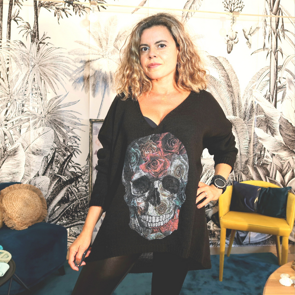 Pull tête de mort baby