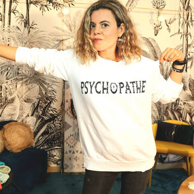 Pull Filadelfia Psychopathe Unisex Blanc
