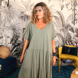 Robe boho Vert Kaki
