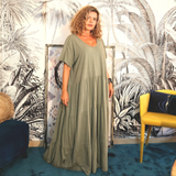 Robe boho Vert Kaki