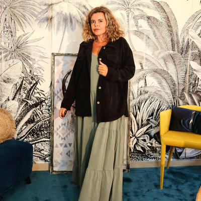 Robe boho Vert Kaki