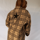 Manteau oversize à carreaux