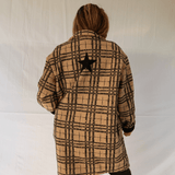 Manteau oversize à carreaux