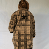 Manteau oversize à carreaux