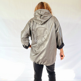 Veste argenté tête de mort au dos