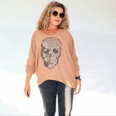 Pull Camel tête de mort