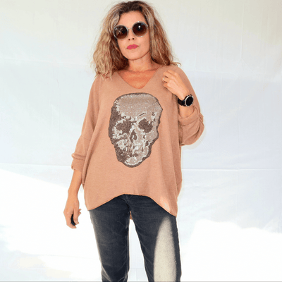 Pull Camel tête de mort