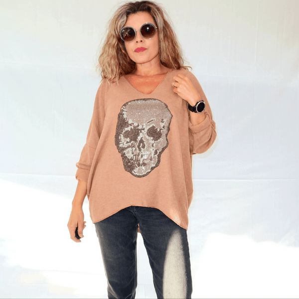 Pull Camel tête de mort