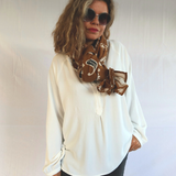 Foulard et serviette de plage moutarde