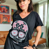 Robe courte tête de mort