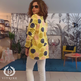 T- shirt manche longue à gros pois