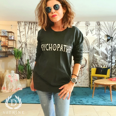 Pull Filadelfia Psychopathe Unisex Noir