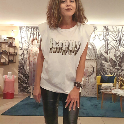 T-shirt épaulettes fashion