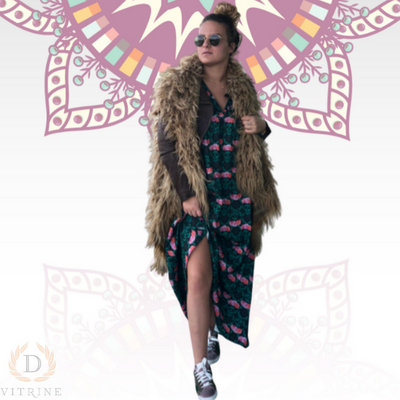 Gilet fausse fourrure