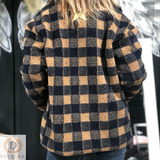 Manteau a carreaux court