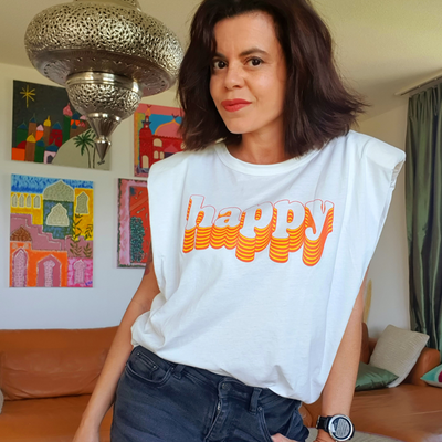 T-shirt épaulettes fashion