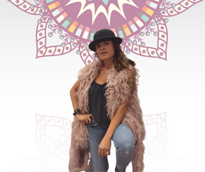 Gilet fausse fourrure