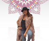 Gilet fausse fourrure