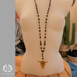 Sautoir tête buffle