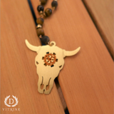 Sautoir tête buffle