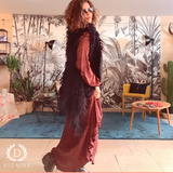 Gilet fausse fourrure