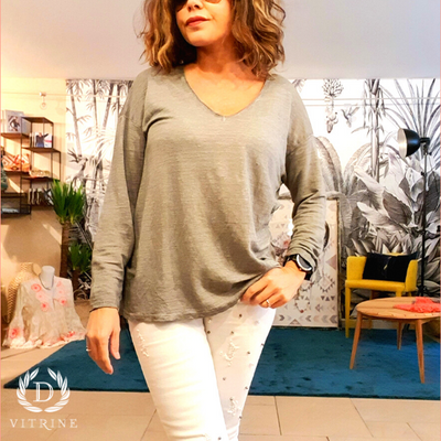 T-shirt manche longue svelte