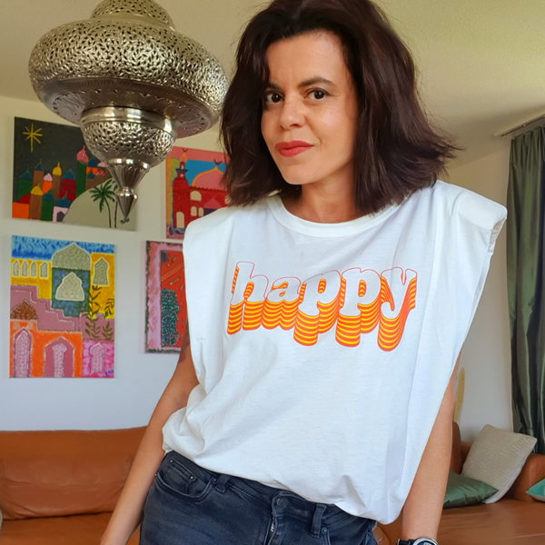 T-shirt épaulettes fashion