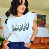 T-shirt épaulettes fashion